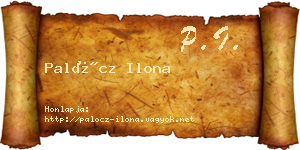 Palócz Ilona névjegykártya
