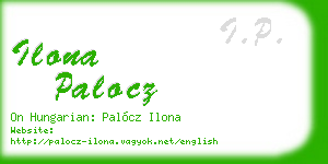 ilona palocz business card